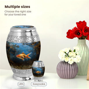Fish Large Urn 10 Inch