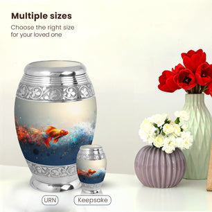 Fish Large Urn 10 Inch