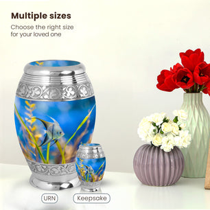 Fish Large Urn 10 Inch