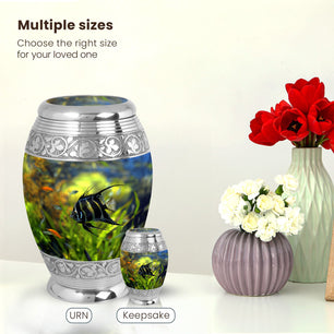 Fish Large Urn 10 Inch