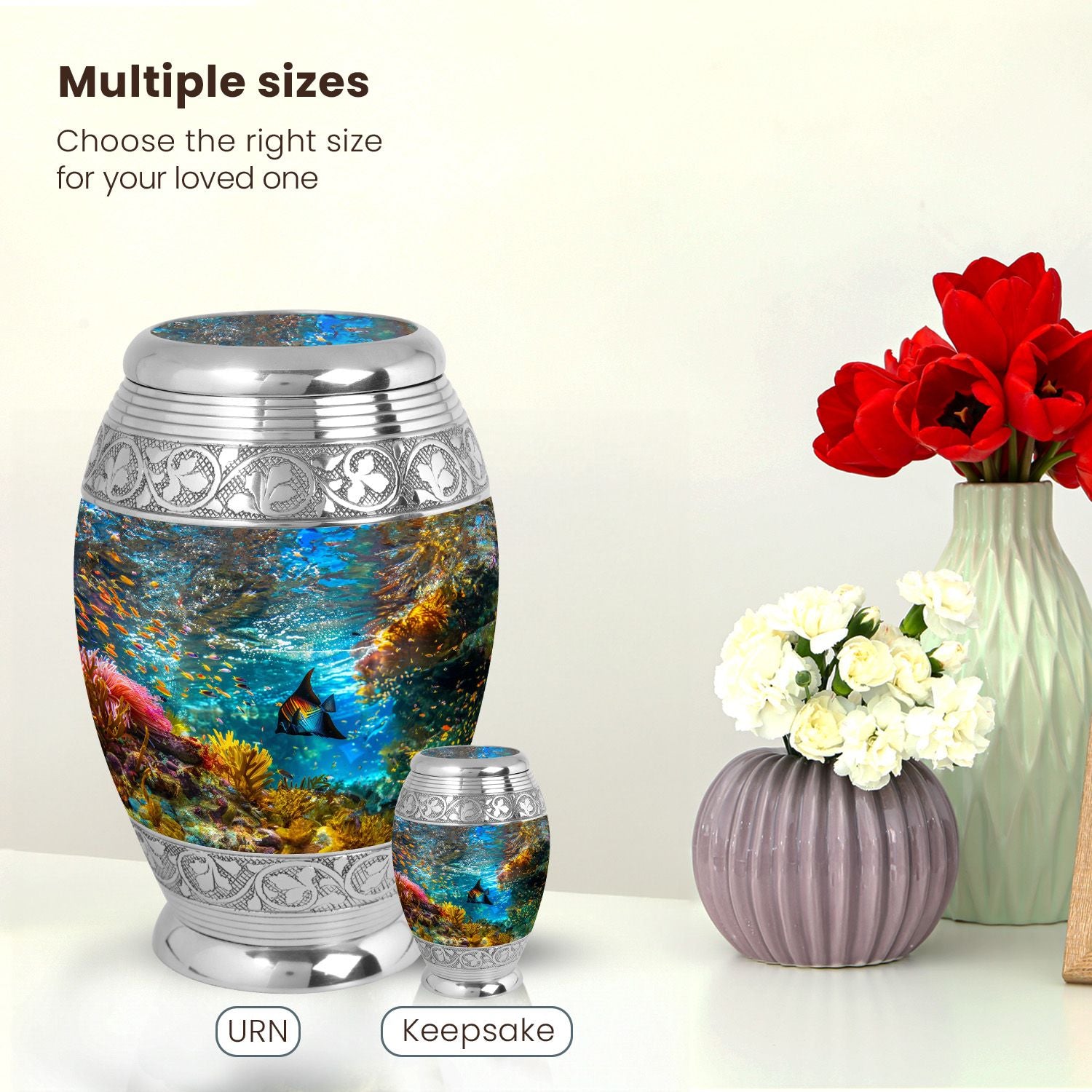 Fish Large Urn 10 Inch